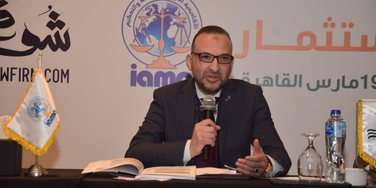 تكريم الدكتور أحمد الصاوي في ختام المؤتمر العربي السادس للمحاماة