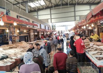 إقبال كبير على سوق الأسماك الجديد في بورسعيد