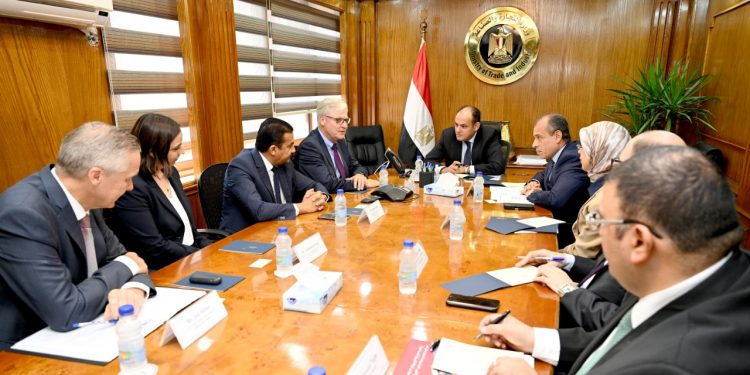 وزير الصناعة يبحث مع وفد اتحاد الغرف الألمانية التعاون في الطاقة الجديدة والمتجددة وإنتاج الهيدروجين