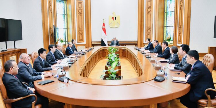 خلال لقائها مع السيسي .. المجموعة الصينية تعتزم إقامة مشروع لإنتاج الهيدروجين الأخضر في مصر باستثمارات 5 مليارات دولار