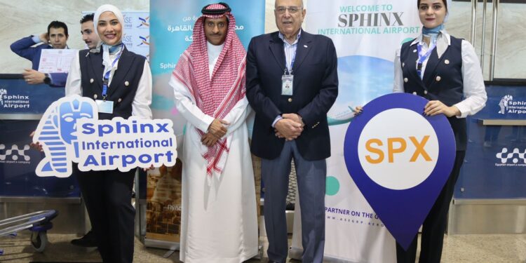 هبوط أول رحلة لطيران Fly Nas بمطار سفنكس الدولي