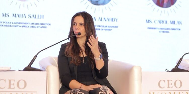 مؤتمر CEO women .. مها صالح: تمكين المرأة من تولي المناصب القيادية يرفع انتاجية الشركات بنسبة 30%