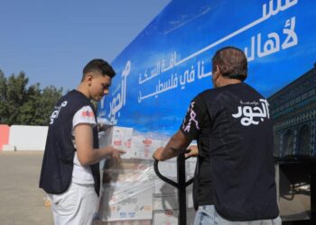 مؤسسة الجود تطلق قافلتي مساعدات إغاثية لأهالي غزة