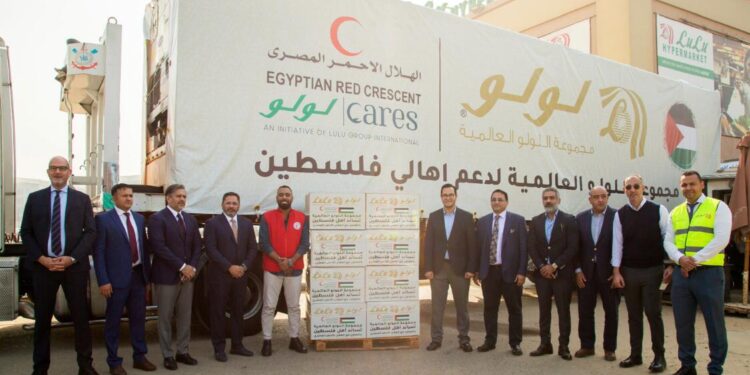 مجموعــة اللولو العالمية ترسل مساعدات إغاثية إلـى غزة