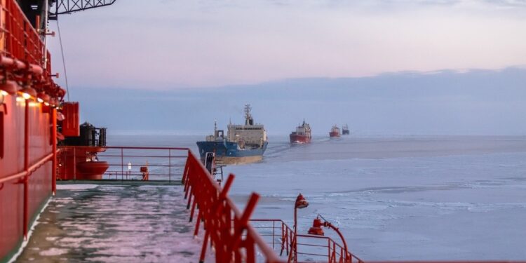 نقل بضائع تتجاوز 36 مليون طن عبر «بحر الشمال» في 2023