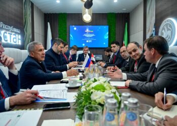 وزير الصناعة يبحث مع رئيس جمهورية تتارستان التعاون بين البلدين