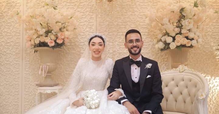 بالصور ..«أحمد» و «عهد» في قفص الزوجية في ليلة من أجمل ليالي العمر