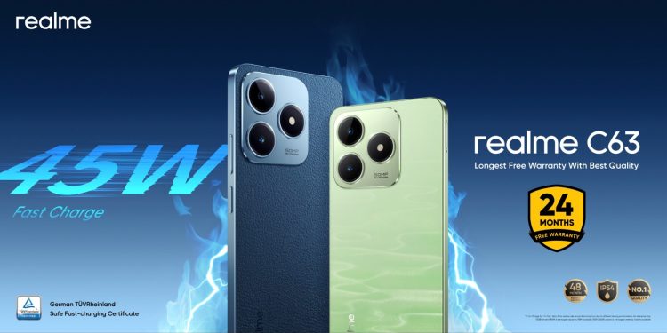 ريلمى تعلن عن أحدث هواتفها الذكية C63 realme