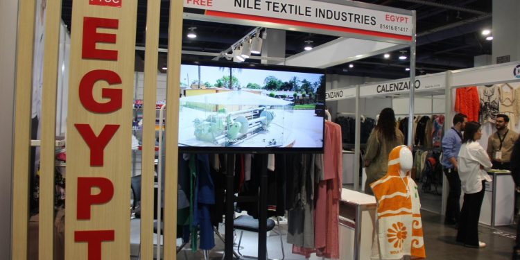 “النيل للصناعات النسجية” تشارك في أكبر معرض للملابس فى لاس فيجاس بأمريكا