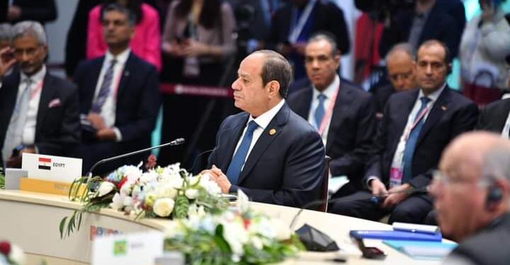 الرئيس السيسي يطالب بدفع أطر التعاون بين تجمع البريكس والتسوية المالية بالعملات المحلية