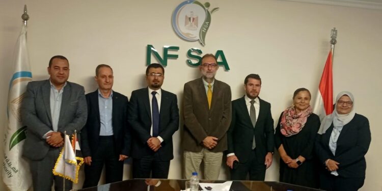 رئيس «سلامة الغذاء» يبحث مع وفد مديرية الثروة الحيوانية بكردستان تعزيز التعاون المشترك