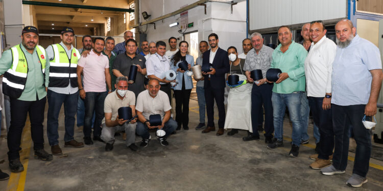 النساجون الشرقيون تدشن وحدة صباغة خيوط البوليستر الجديدة باستثمارات 50 مليون جنيه