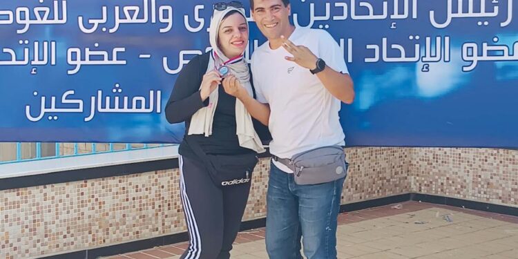 راندا هشام تحصد برونزية 50 متر زعانف في بطولة القاهرة للماسترز