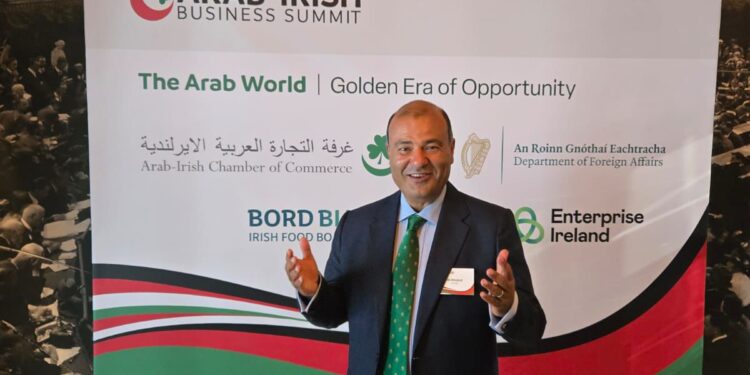 من دبلن.. خالد حنفي: العرب يثمّنون مواقف أيرلندا السياسية الداعمة لقضاياهم العادلة