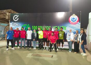 مدير المبادرات الصحية بوزارة الصحة تشهد افتتاح دوري “100 مليون صحة”