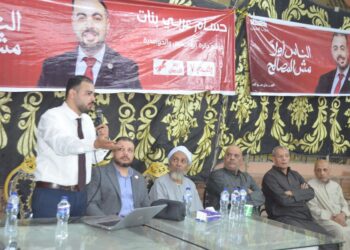 انطلاق أول مسيرة انتخابية للمرشح حسام عربي عن حزب العدل من دوار دويدار بأبو النمرس وسط حضور جماهيري لافت