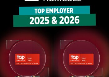 كريدي أجريكول مصر يحصل على شهادة «أفضل جهة عمل» لعامي 2025 و2026