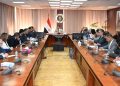 وزير الصناعة يبحث مع اتحاد الصناعات  وممثلي غرفة البترول سبل تعظيم الاستفادة من الخامات التعدينية وتعميق الصناعة المحلية